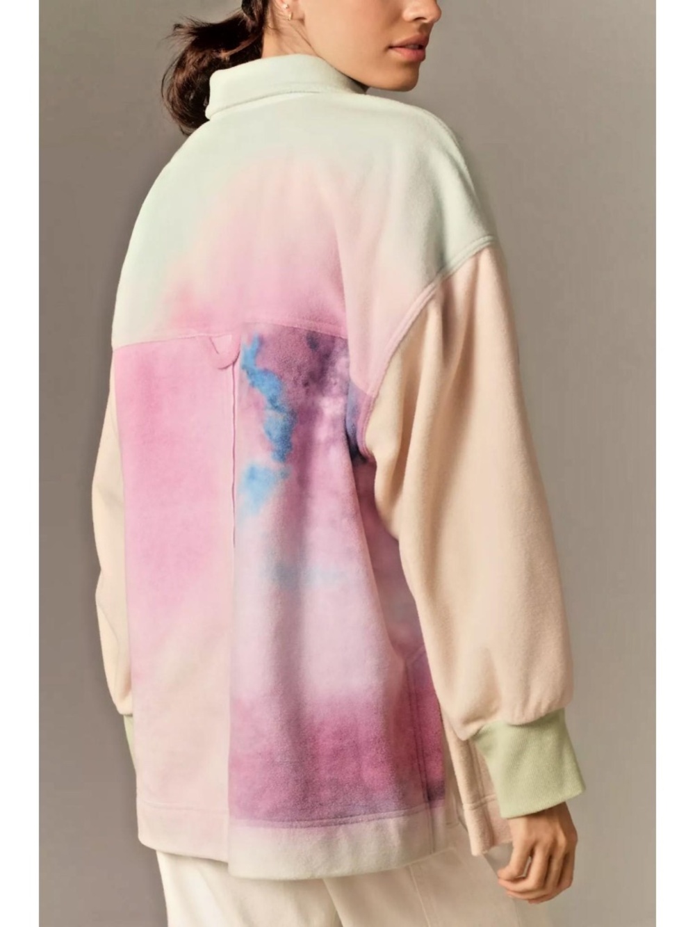 Pilcro Anthropologie Micro Fleece Button Front Shirt Jacket NWT - Picture 3 of 10